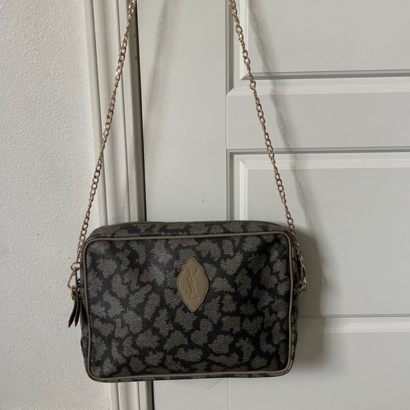 Authentic YSL Yves Saint Laurent vintage canvas Crossbody Bag - Picture 13 of 13